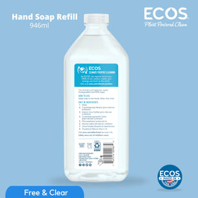 Soft skin after ECOS Free & Clear hand soap cleansing.