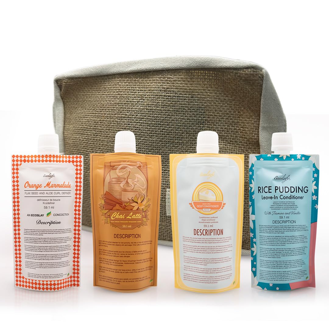 Ecoslay Curls-on-the-go set box for on-the-go curly hydration.