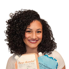 Ecoslay Orange Marmalade gel bottle for defined, shiny curls.