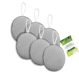 EcoTools Charcoal Exfoliating Puff with bamboo charcoal purifies skin during shower