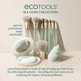 EcoTools Sea Gems Seashell Sponge for blending liquid foundation.