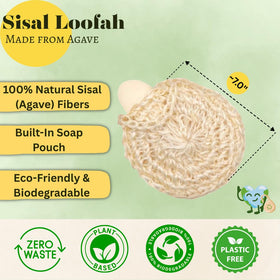 Ecotupia exfoliating body scrubber used on arms and legs