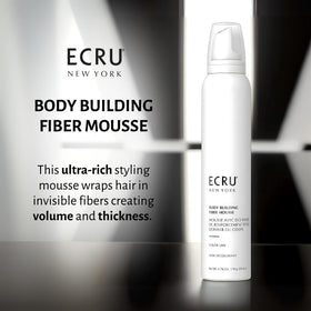 ECRU New York mousse-foam closeup shows luxurious texture that adds body.