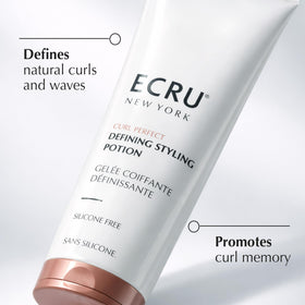 ECRU New York Curl Perfect Defining Potion air-dried finish with natural bounce.