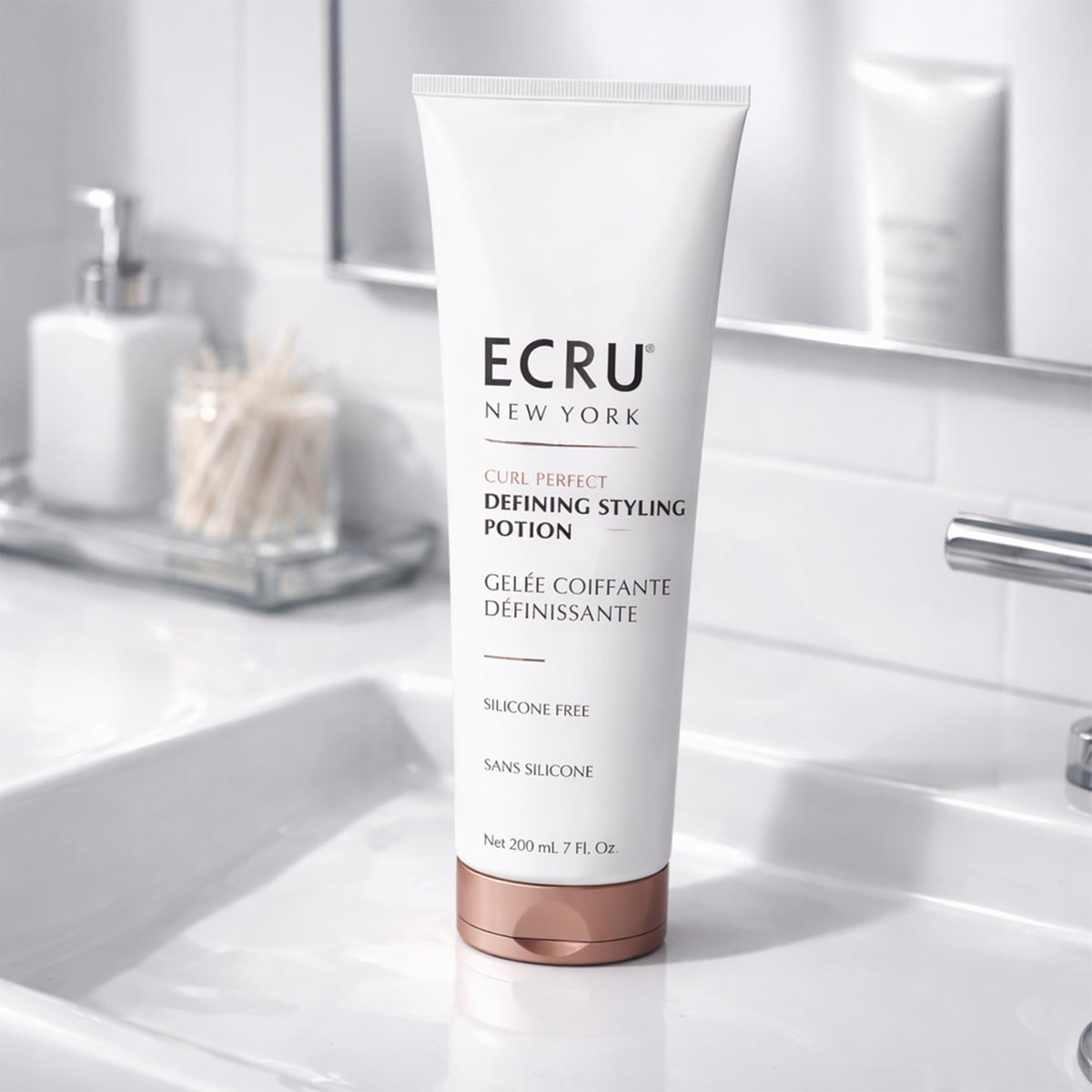 ECRU New York Curl Perfect Defining Potion helps define curls without weight.