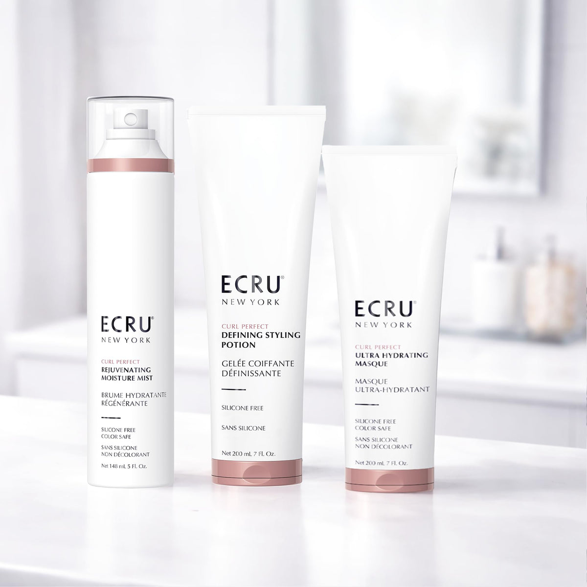 ECRU New York Curl Perfect Defining Potion lightweight formula supports all curl patterns.