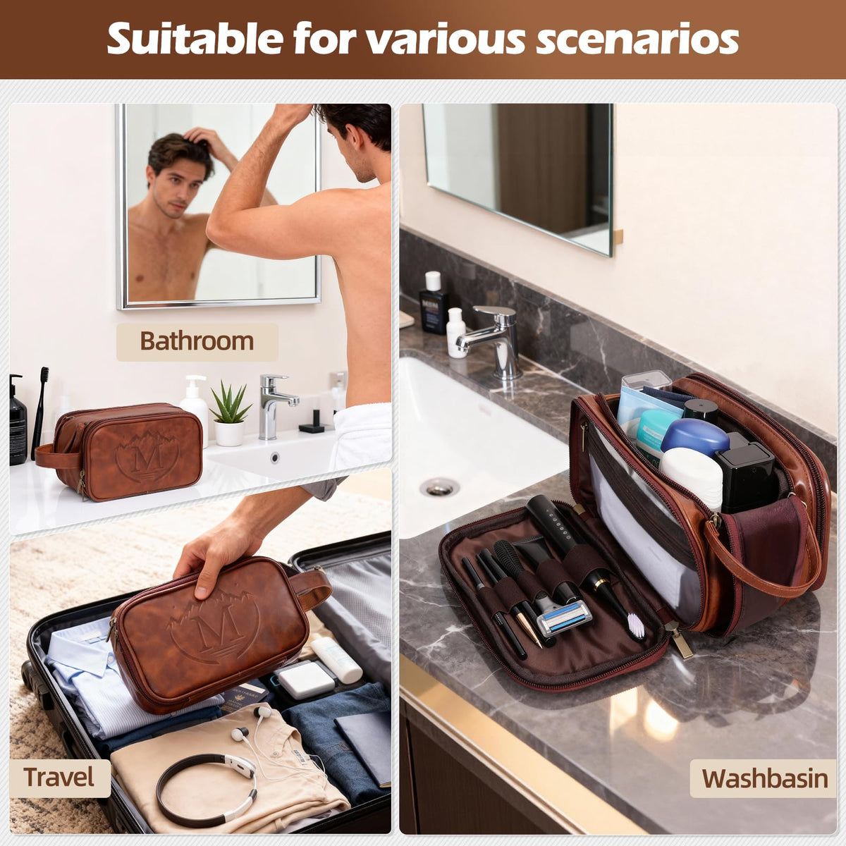 Daily use companion for grooming—compact yet spacious and sturdy.