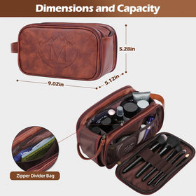 Dual zippers glide smoothly to display bottles within reach.