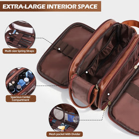Ecttunafe PU leather bag shows waterproof durability for frequent travelers.