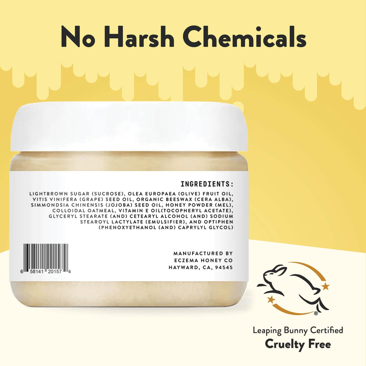 Eczema Honey formula with colloidal oatmeal and vitamin E soothing irritated skin