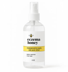 ECZEMA HONEY premium witch hazel spray bottle ready for refreshing, non-greasy skin hydration