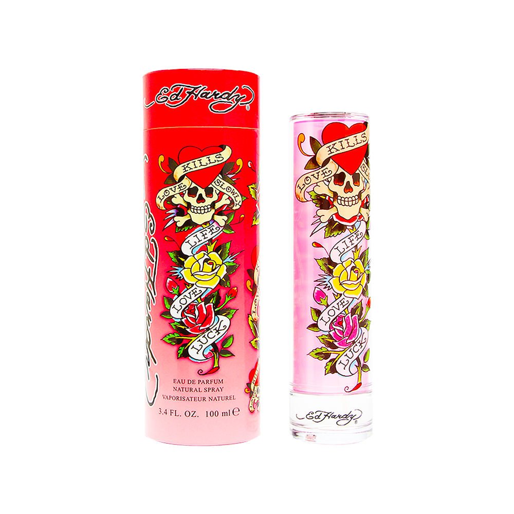 ED HARDY For Women bottle spray, elegant design for everyday confident fragrance.