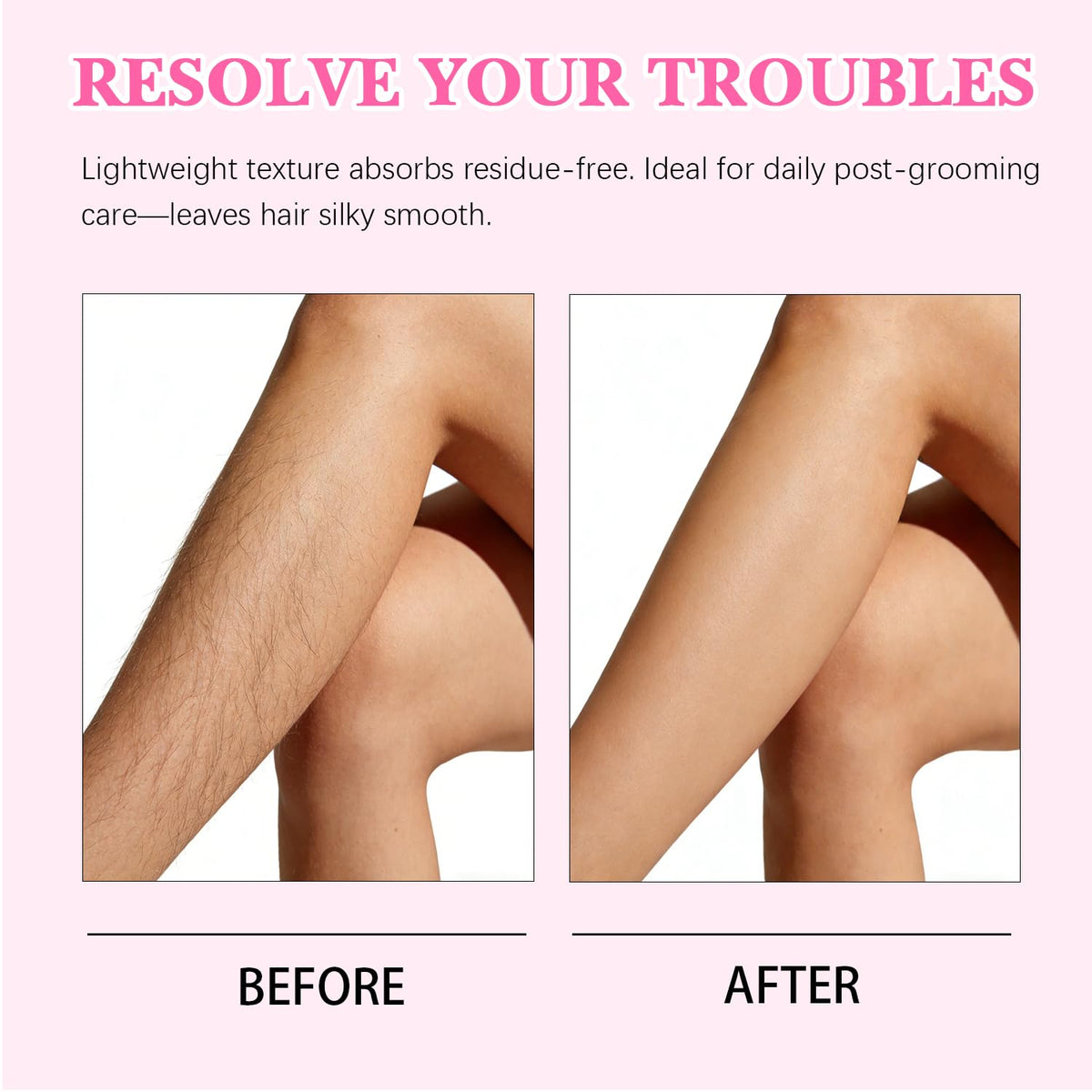EdenEdges soothing oil applied to skin after removal to calm redness.