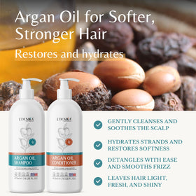 Edenika Botanicals Argan Conditioner bottle pour smooths detangling during daily styling
