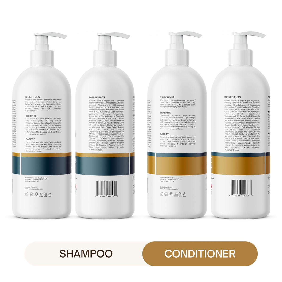 EDENIKA BOTANICALS natural hair care routine with towels and product duo for daily nourishment.