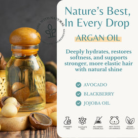 Edenika Botanicals hair shine close-up shows smooth, healthy-looking strands