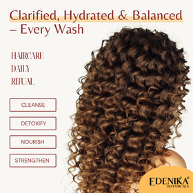 Sulfate-free EDENIKA BOTANICALS formula supports gentle cleansing.
