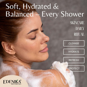 Edenika Lavender aroma creates a calming shower atmosphere for stress relief.