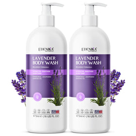 Hydrating formula suits sensitive skin with a mild cleanse from Edenika Lavender.