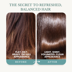 EDENIKA BOTANICALS Peppermint Shampoo lather for fresh, weightless hair volume.