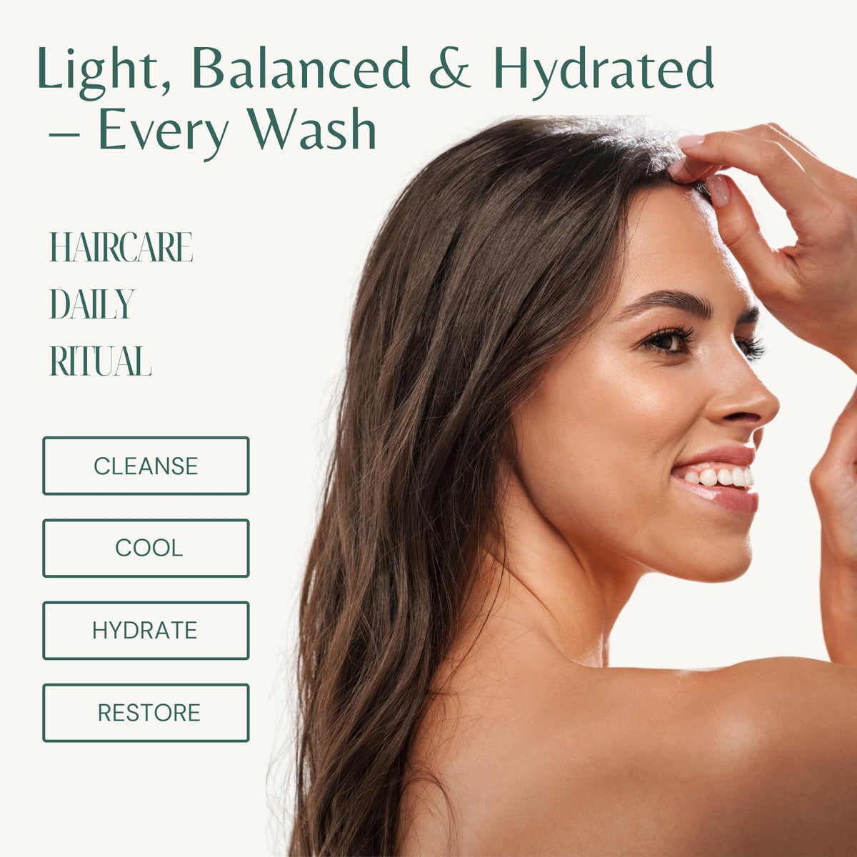 EDENIKA BOTANICALS Peppermint Shampoo on a shower shelf with natural light.