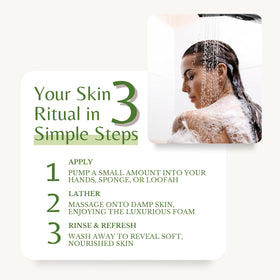 Sulfate-free, pH-balanced formula supports sensitive skin care.