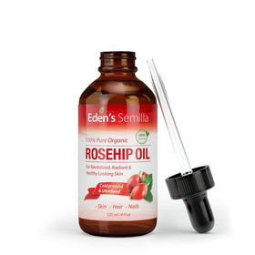 Eden's Semilla amber bottle protecting rosehip oil freshness