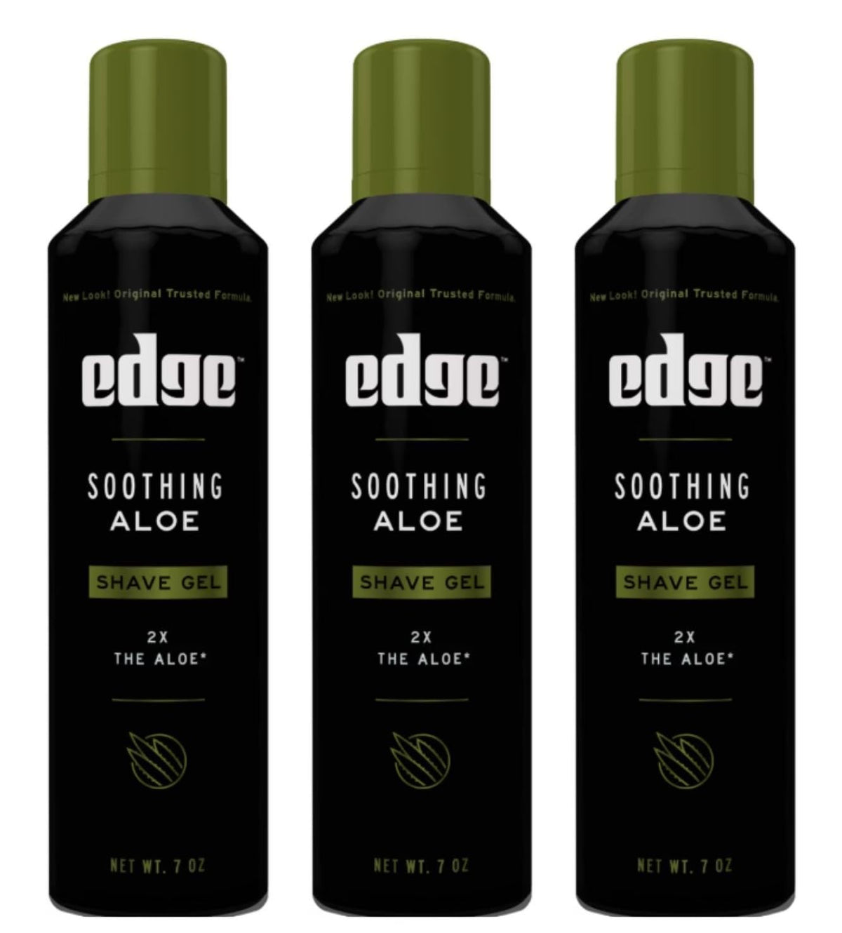 Edge Soothing Aloe Shave Gel bottle for a calm, comfortable shave.