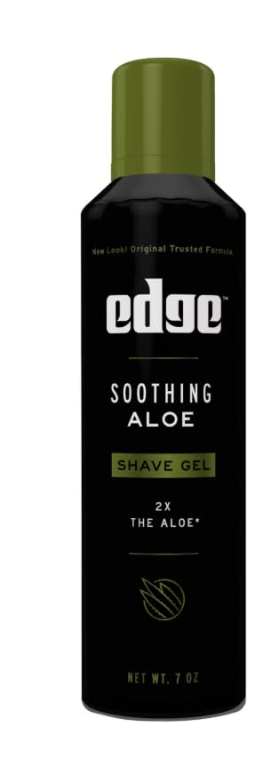 Edge Soothing Aloe Shave Gel lather texture ready for smooth glide.