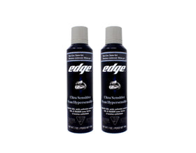 Edge Ultra Sensitive Shave Gel 7 oz pack-2 can: soothing protection for sensitive skin.
