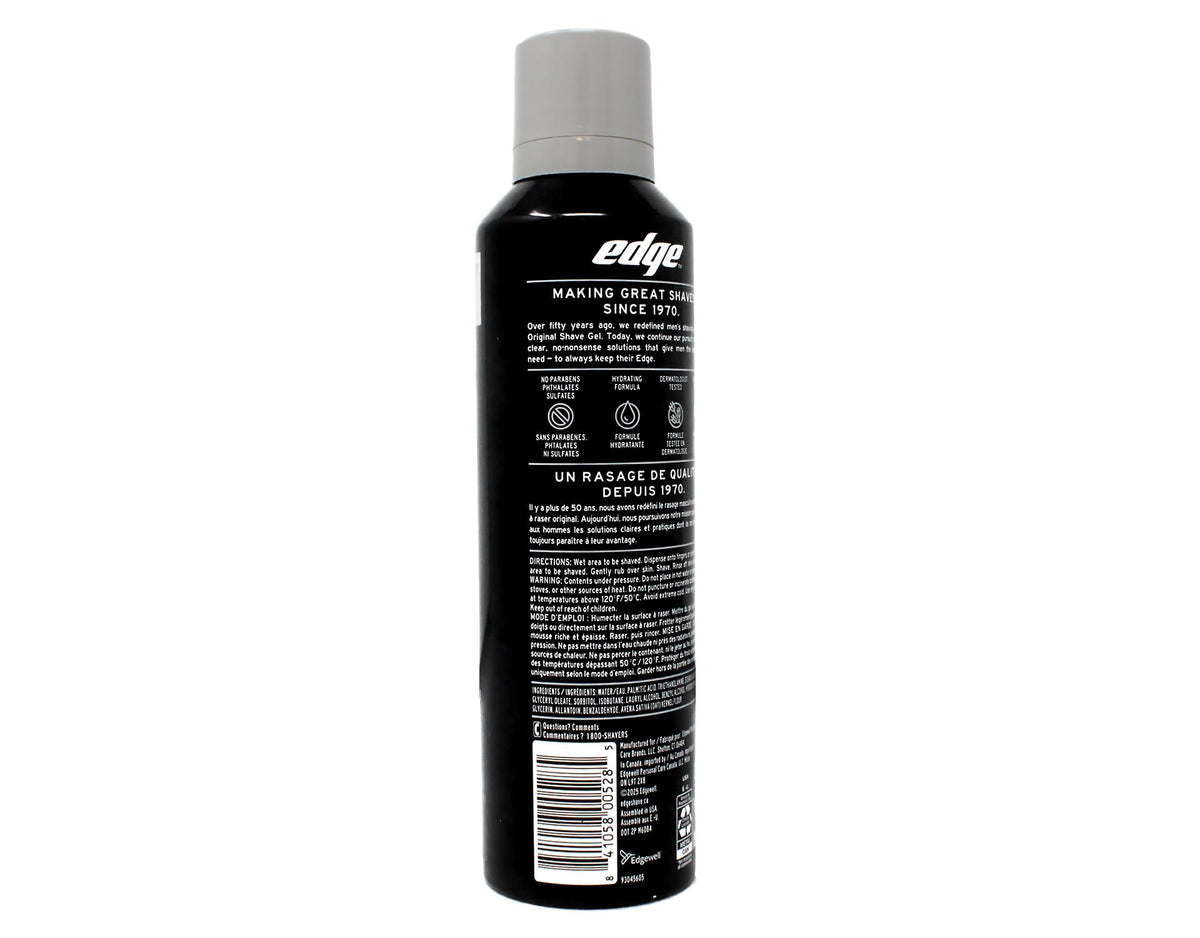 Edge Ultra Sensitive Shave Gel Hydro 5 Sense close-up: smooth glide for comfortable shaving.