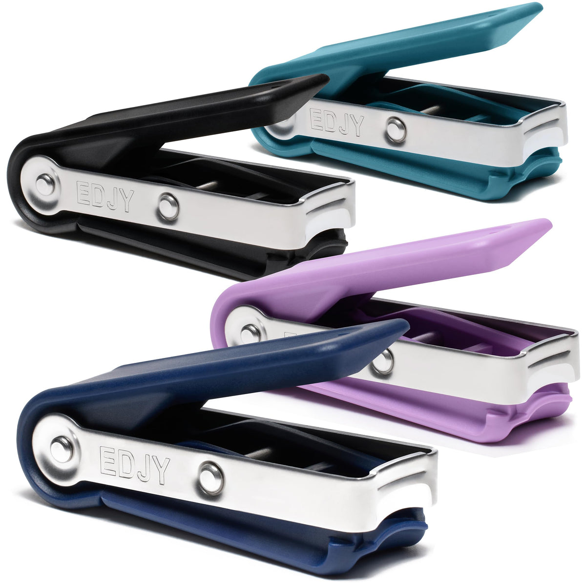 EDJY fingernail cutter showing a precision blade for clean trims