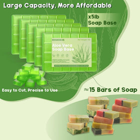 EDSRDRUS glycerin base melting smoothly for easy soap making.