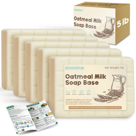 EDSRDRUS 5lb glycerin soap base bulk packaging, ideal for family DIY projects.