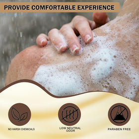 EDSRDRUS glycerin soap base delivers rich lather that's gentle on the skin.