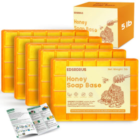 EDSRDRUS 5lb glycerin soap base slab for bulk DIY soap making