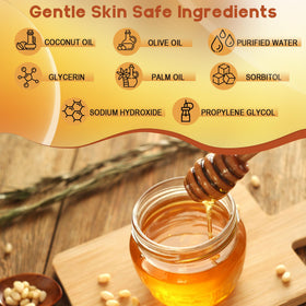 EDSRDRUS honey scent glycerin base for luxurious soap bars
