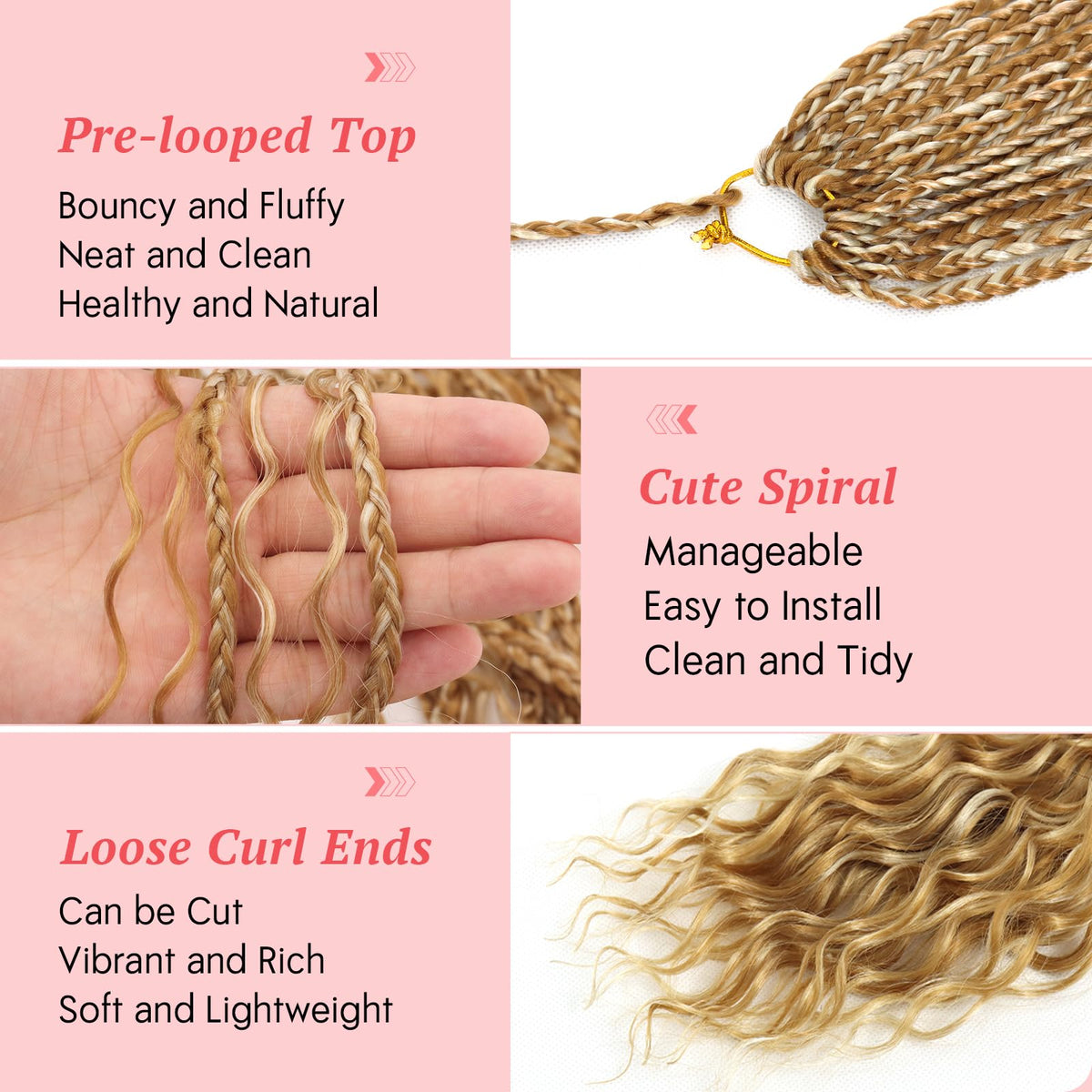 Eeanno mixed blonde 613 color pack for versatile styling options