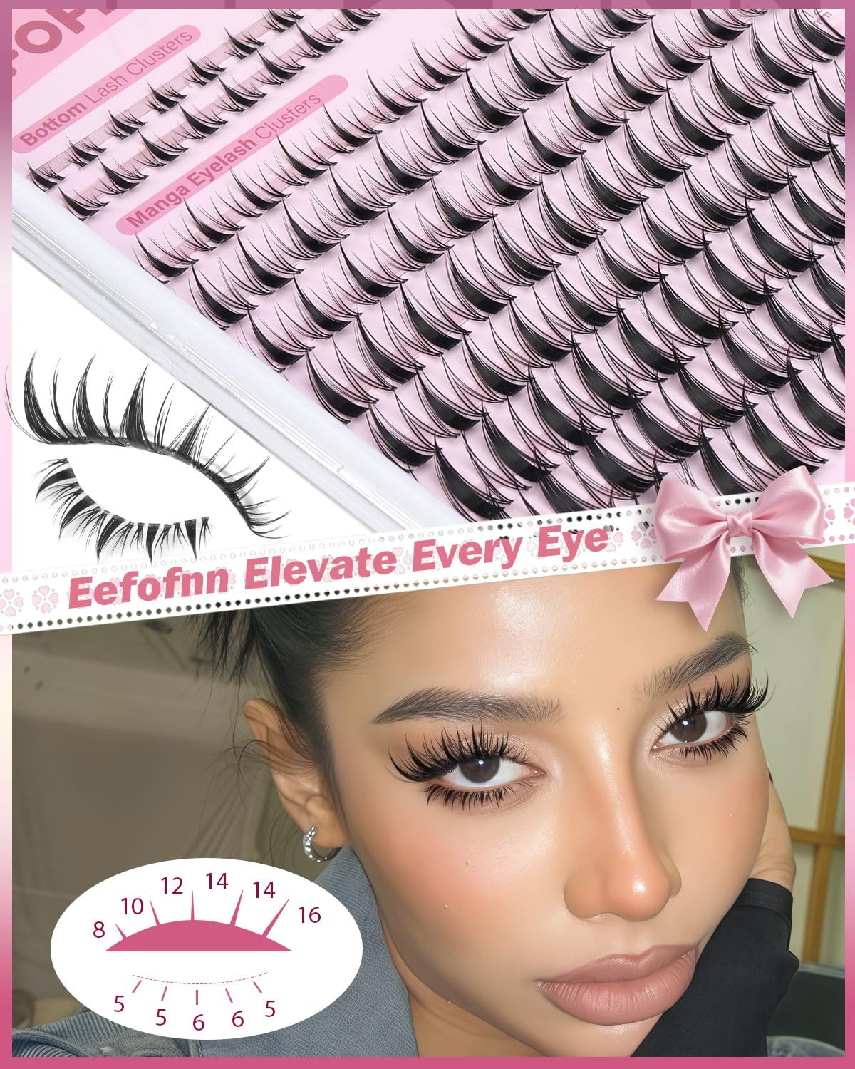 Eefofnn 2-in-1 lash bond and seal kit supports secure wear.