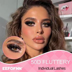 Eefofnn natural curl wispy lashes create versatile looks.
