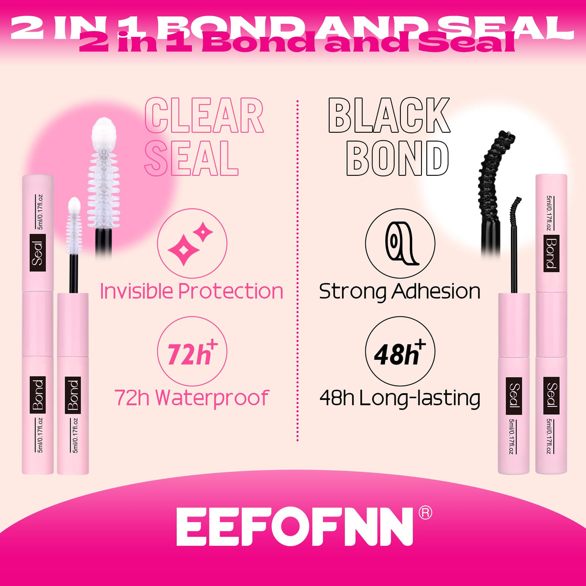 Eefofnn natural-look lashes close-up for everyday wear