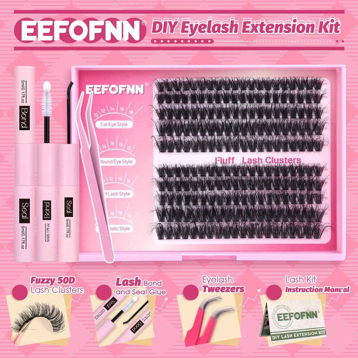 Eefofnn smooth-tips tweezers for precise placement and gentle application.