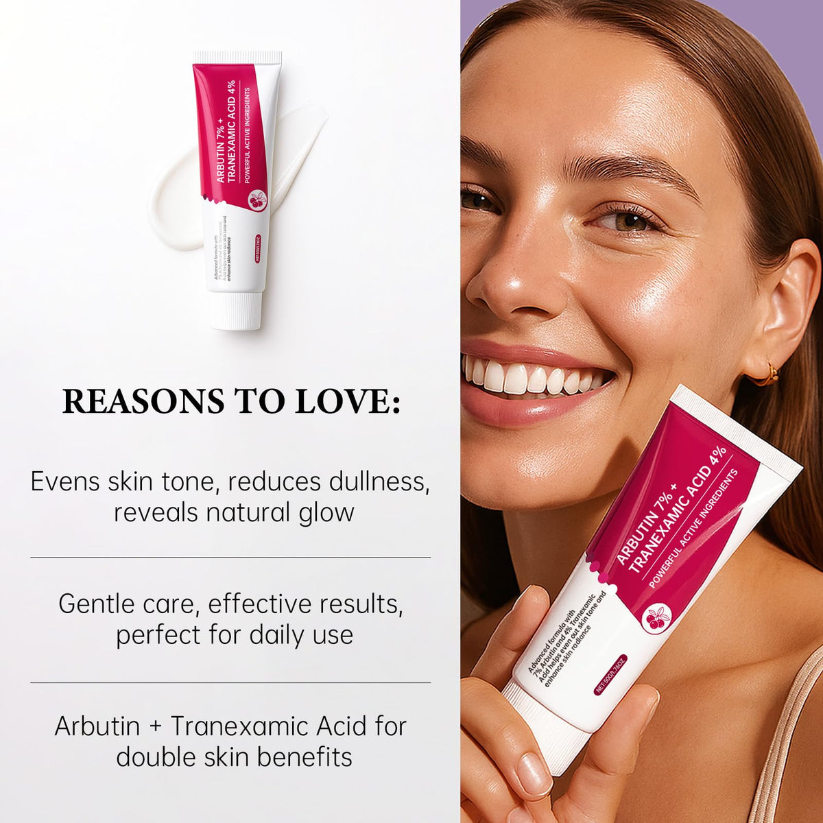 EELHOE cream texture close-up reveals light, creamy hydration.