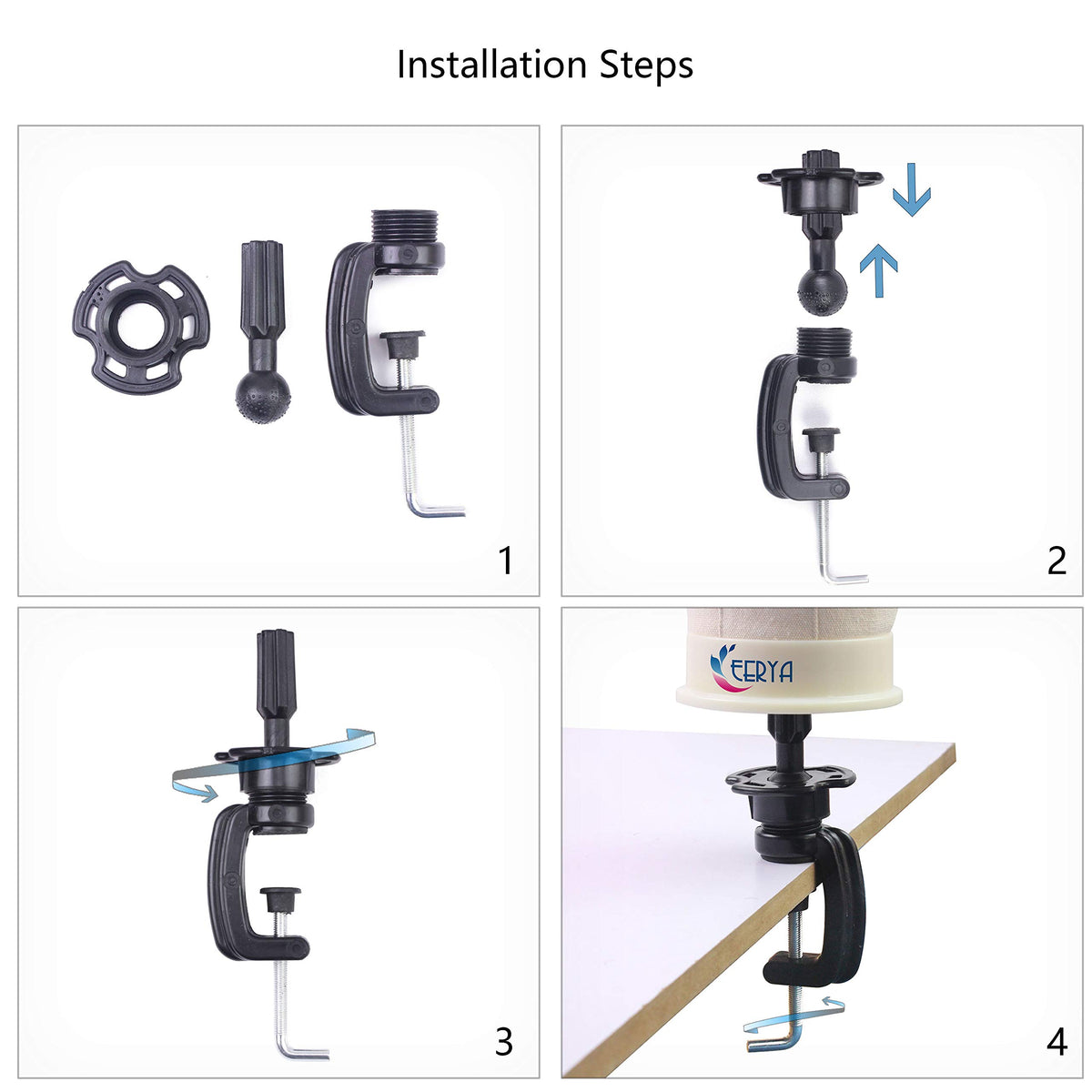 EERYA clips and T-pins kit keeps styling steps organized.