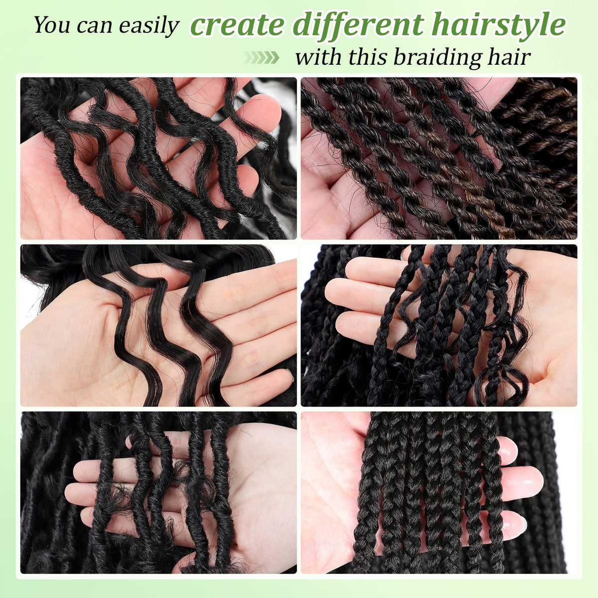 EERYA color option 1B and blends in 18 inch length.