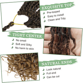 Model wearing EERYA Goddess Box Braids 10 inch full head example