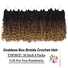 EERYA Goddess Box Braids 10 inch pack side view highlights sleek silhouette