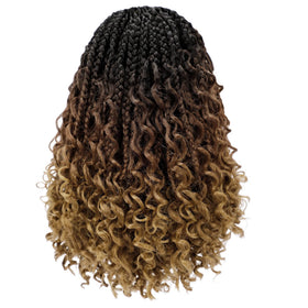 Shiny silky finish of EERYA Goddess Box Braids 10 inch on display