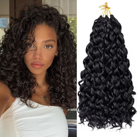EERYA GoGo Curl 14in short curly hair front view, lightweight and natural-looking.