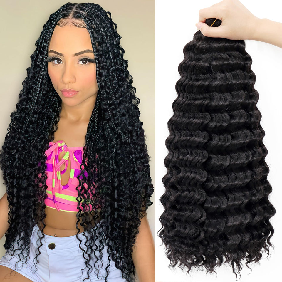 EERYA Ocean Wave Crochet Hair 18-inch shows natural look and volume for daily styling.